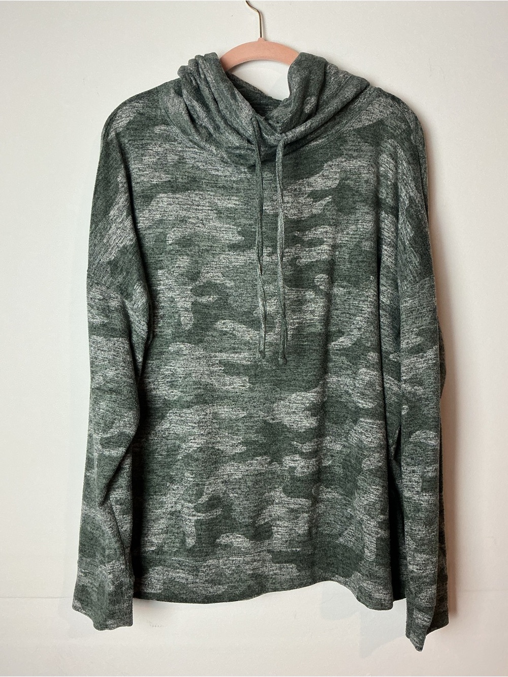 Maurices Women's Plus 1X Camo Cowl Sweatshirt